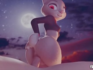 Μεγάλος ποπός judy hopps παίρνει αυτήν κώλος σφυροκόπησε με τεράστιος πέος &vert; 3d x βαθμολογήθηκε ταινία καρτούν