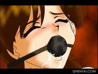 エロアニメ ボンデージ ガールフレンド 性的に 拷問 と ダブル ファック ハード