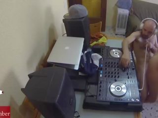 Dj kurang ajar and scratching in the chair with a hidden cam spying my extraordinary gf