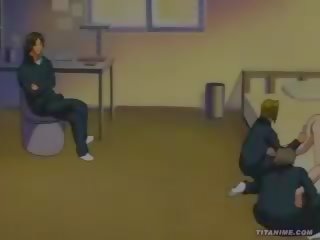 Hentai anime meitene mājas gangbanged
